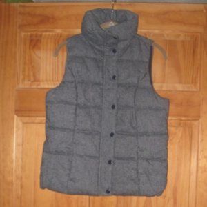 Old Navy Blue Zip and Snap Puffy Vest with Two Front Pockets